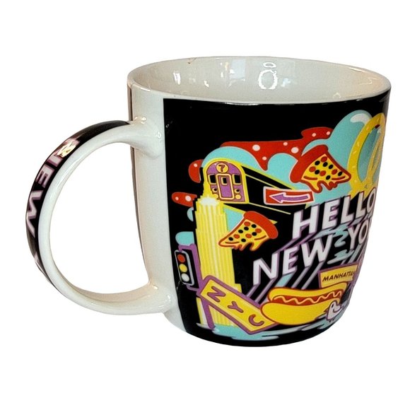 HELLO NEW YORK JAY JOSHUA PORCELAIN COFFEE CUP - Picture 5 of 7